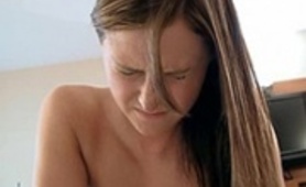 Written On Her Painful Anal Face - The Grimace On Her Face Says How Bad Anal Hurts - Dump.XXX